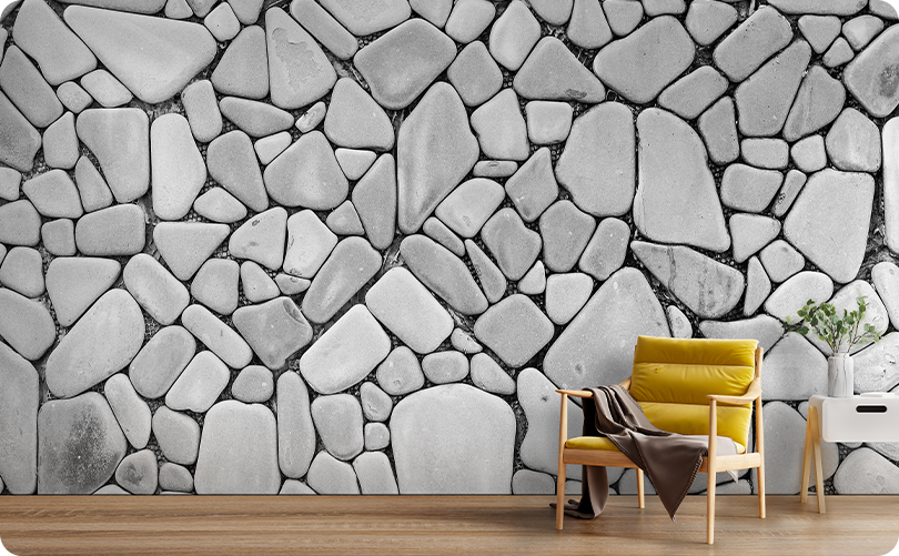 Bricks Round Stone Wallpaper Mural